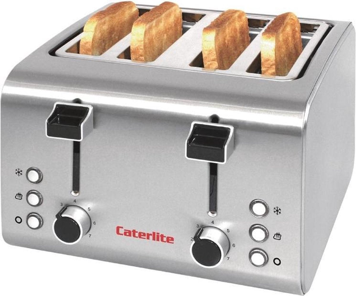 Caterlite Broodrooster | 4 sleuven | RVS | Professional