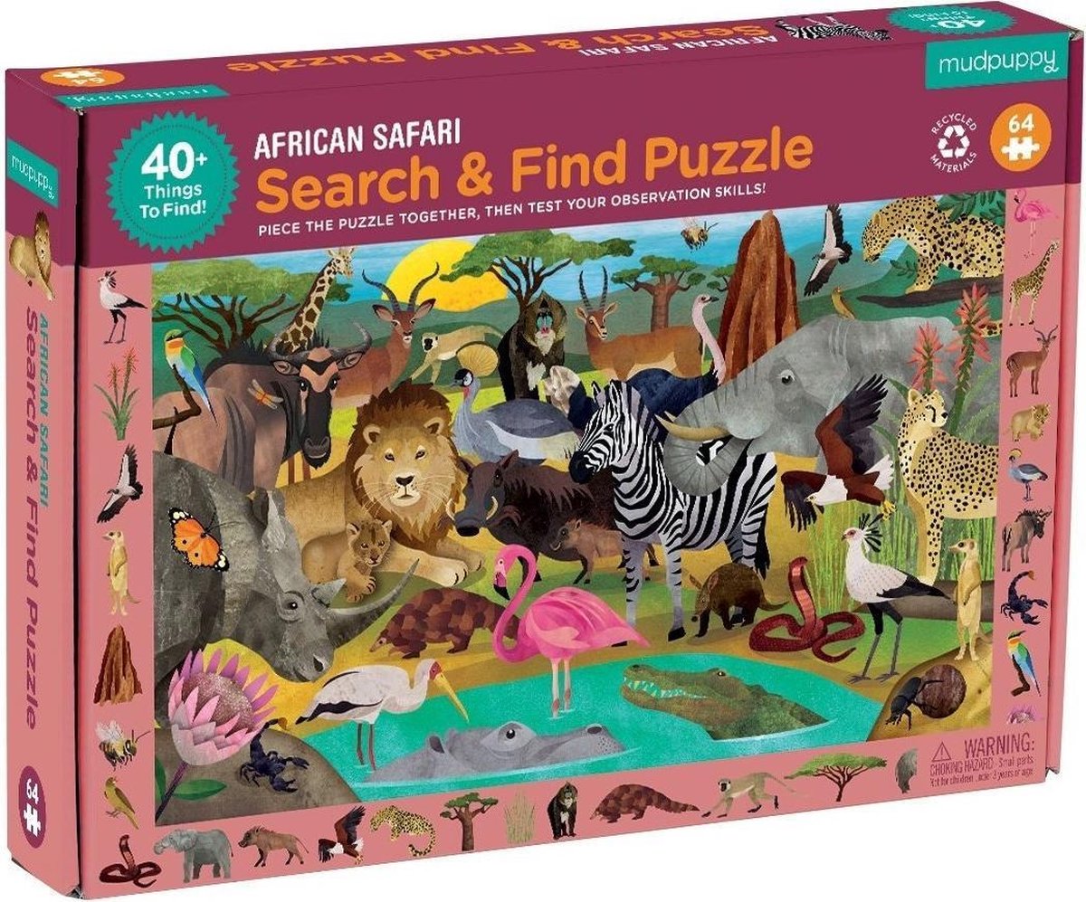 Mudpuppy Search & Find Puzzle/African Safari