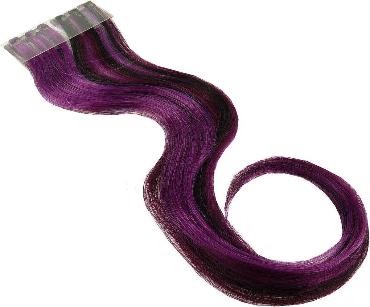 Balmain New Color Flash Highlights 40cm Extensions styling echt haar - Wild Berry
