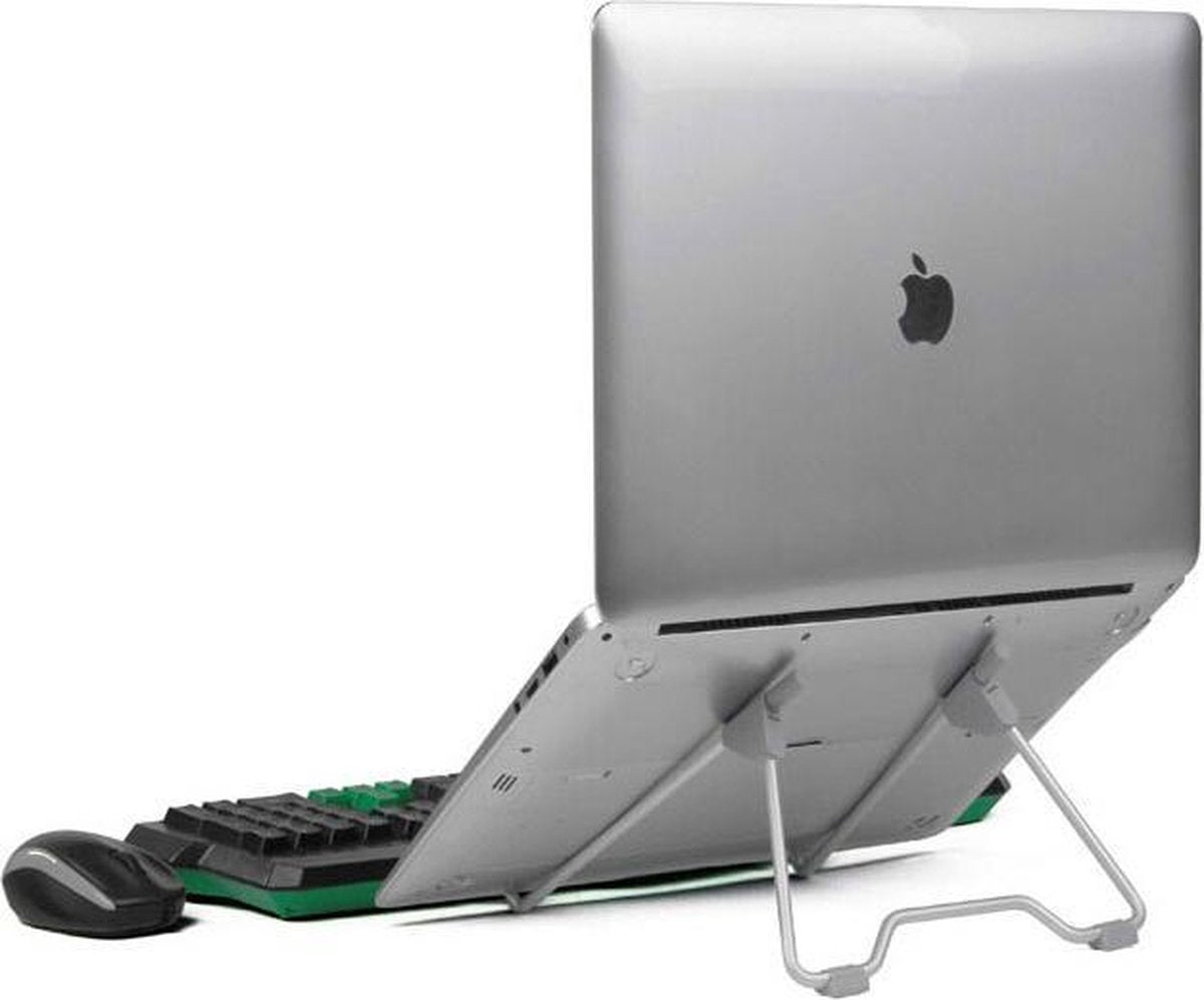 Universele Verstelbare & Opvouwbare Laptop Standaard  Aluminium Stand - Zilver