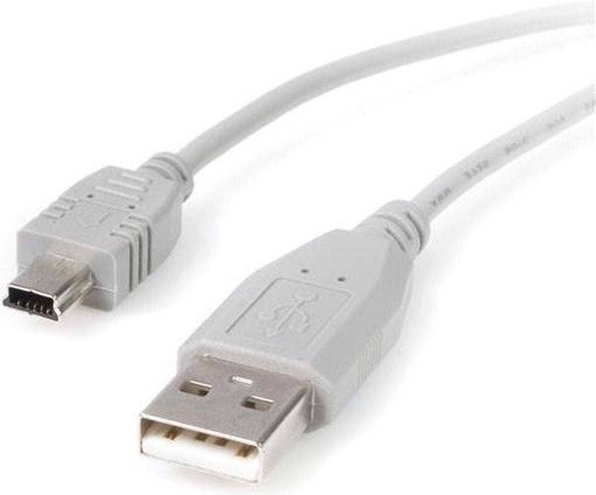 Sharkoon - USB 2.0 A Male naar USB 2.0 Mini Male - 1 m
