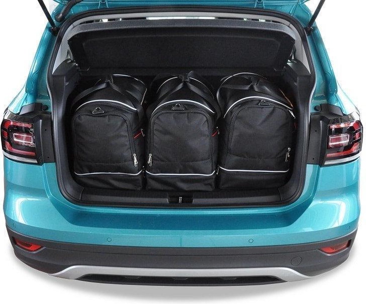 VW T-CROSS 2018+ 3-delig Reistassen Op Maat Auto Interieur Kofferbak Organizer Accessoires