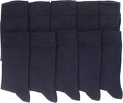 Blauwe sokken - Heren sokken - 10 paar - Normale sokken - Multipack Heren Maat 39-42