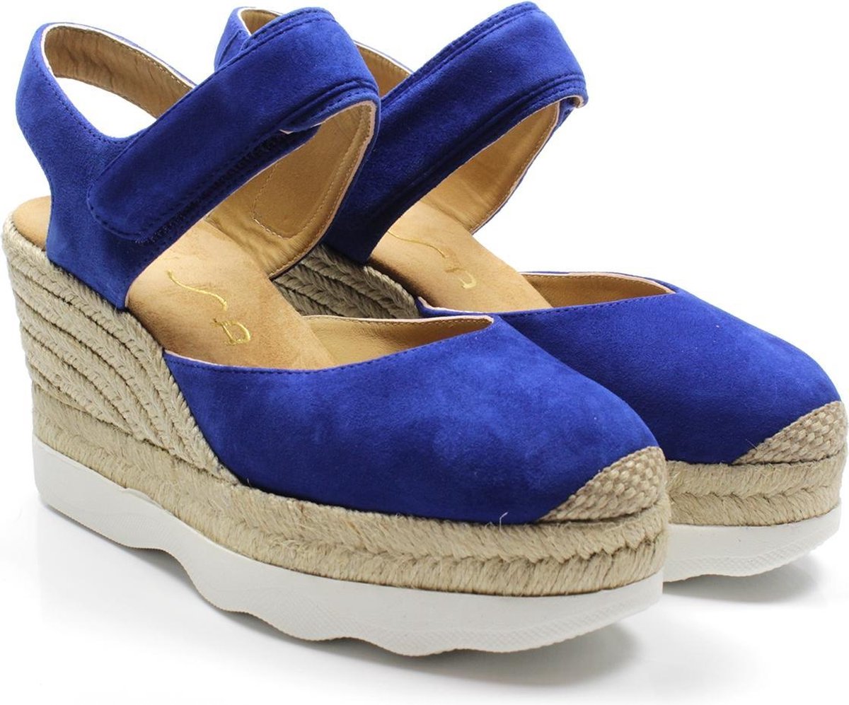 Unisa wedge sandalet Calanda - blauw