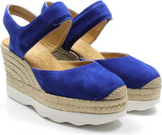 Unisa wedge sandalet Calanda - blauw