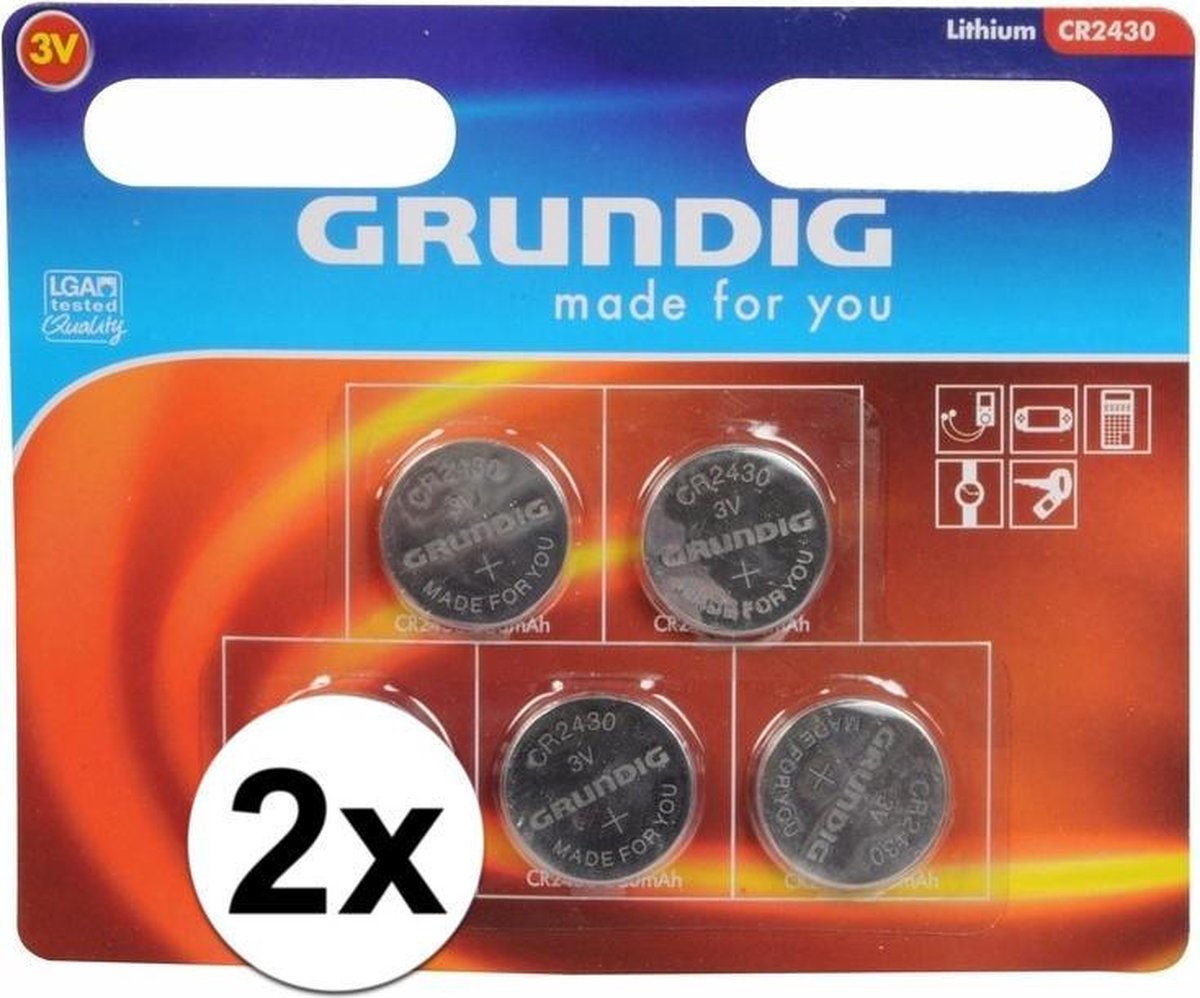 Knoopcel batterijen 10 stuks cr2430 3V