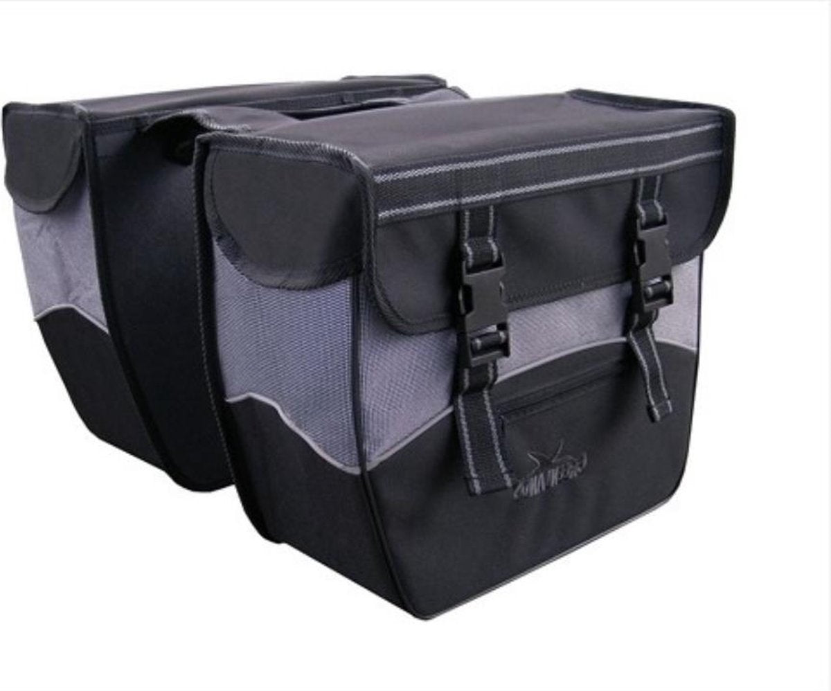Greenlands - Dubbele Fietstas - 34 Liter - 2-tone Zwart/Wit