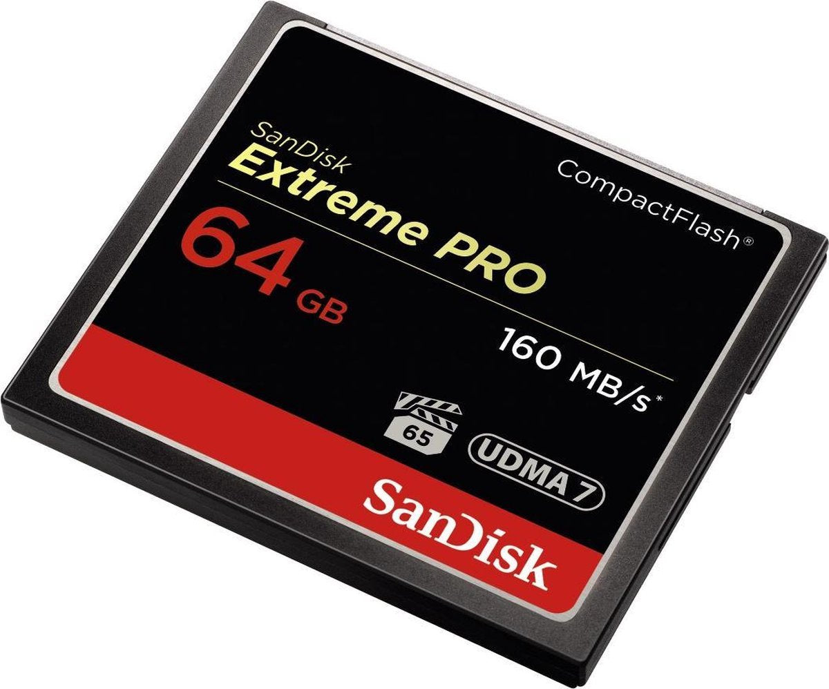 SanDisk Extreme PRO CompactFlash kaart 64 GB