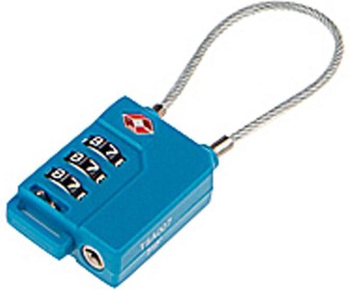 Leonardo TSA-kabelslot met 3-cijfer combinatie