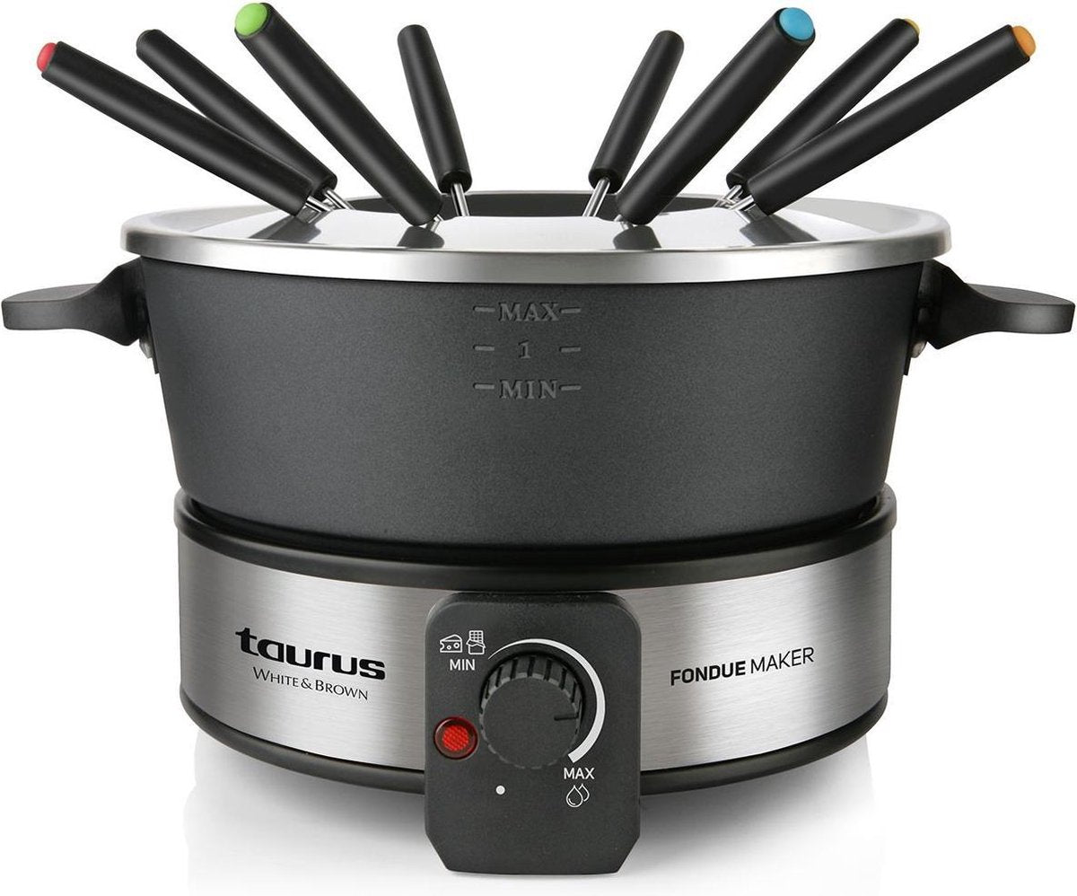 Taurus - Elektrische fondue - 8 fonduevorkjes