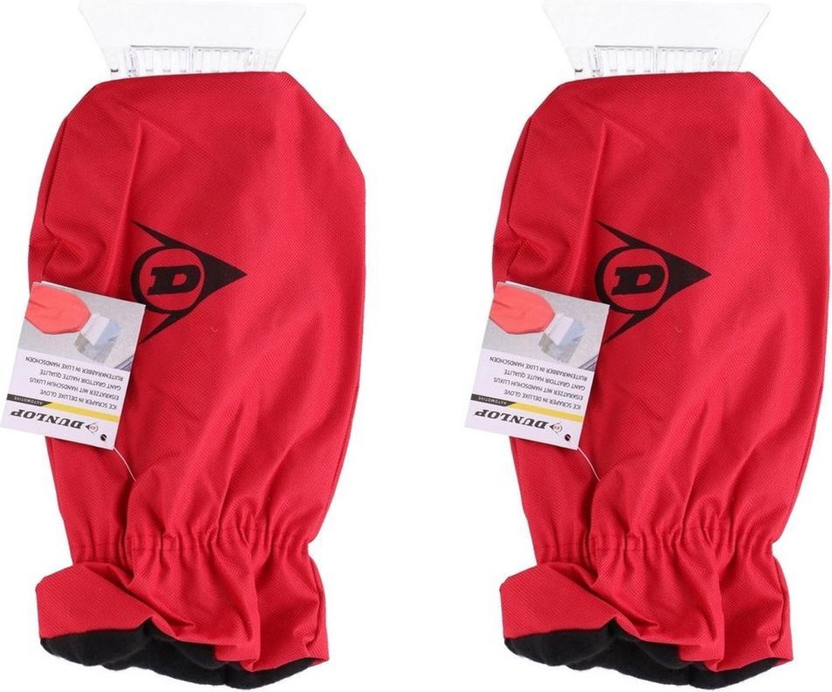 3x Ijskrabbers met warme handschoen rood 35 cm