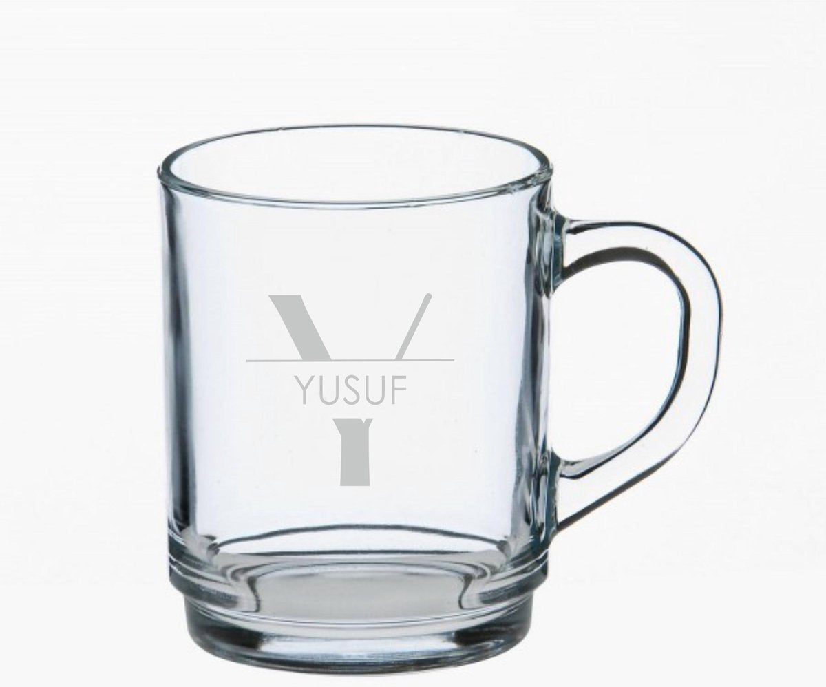 Theeglas met naam - Gegraveerd - Glas graveren - Drinkglas met naam - Thee glas gegraveerd - Verjaardag - Huwelijk - Persoonlijke gravering - Persoonlijk theeglas - Cadeau - Kado - voor hem - voor haar
