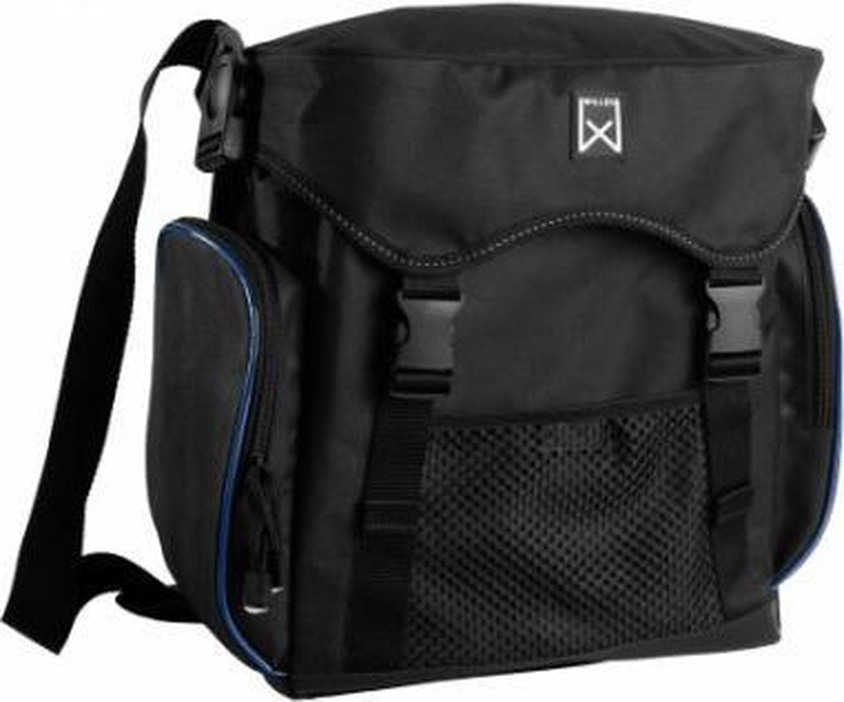 Tas willex sport groot 17l enkel zwart/blauw