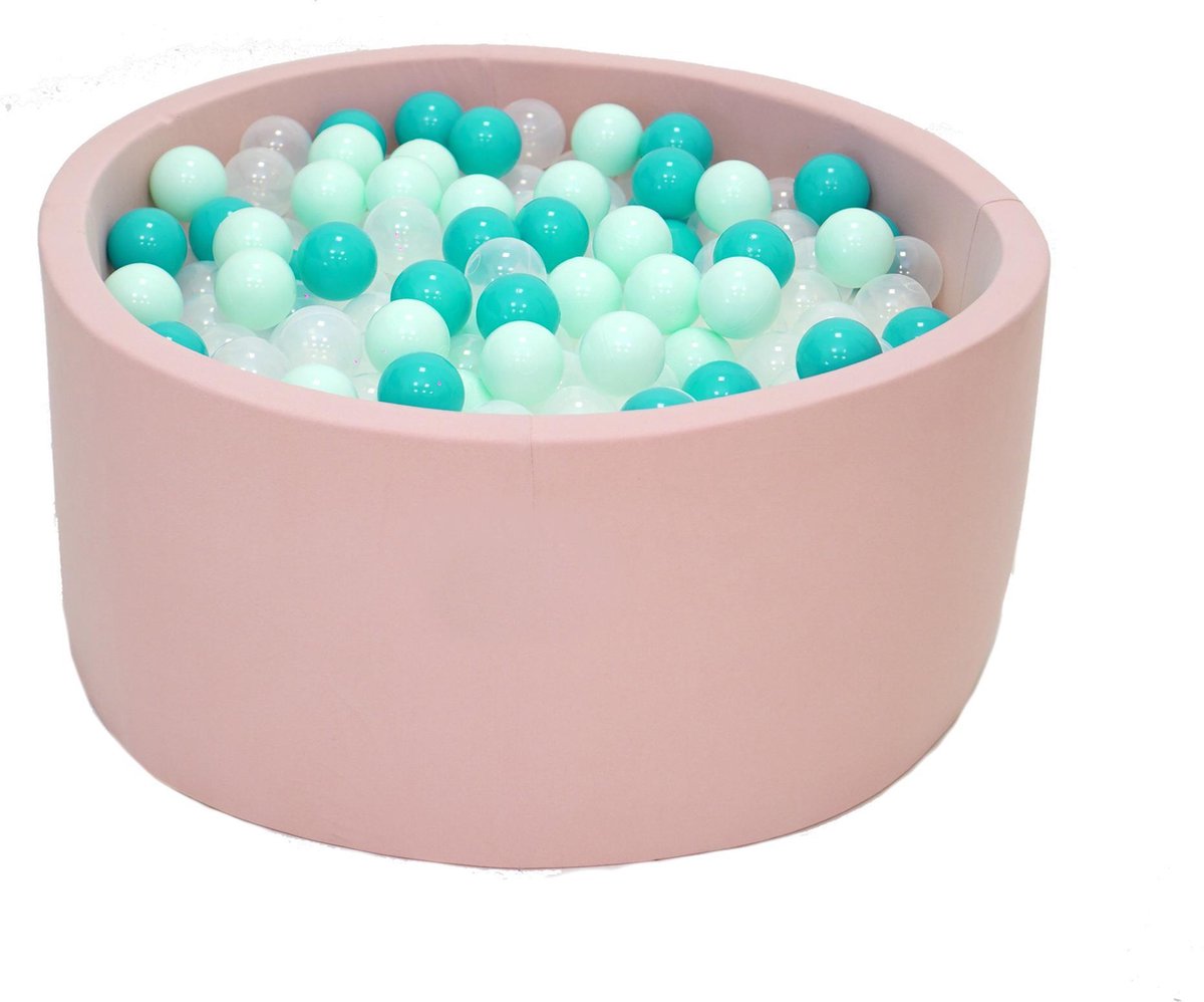 Ballenbak Roze 90x40 met 250 ballen Munt