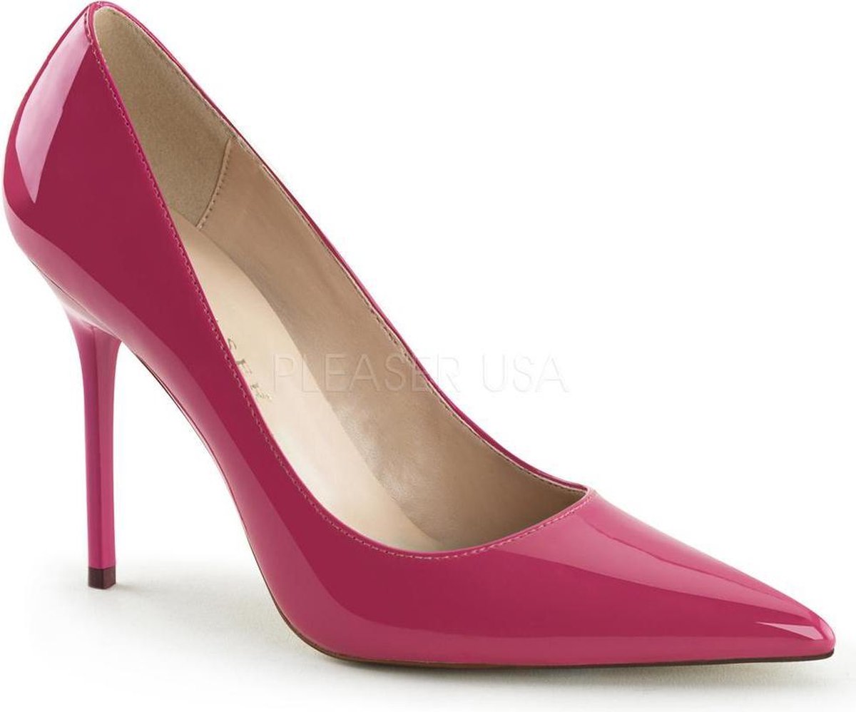 Classique-20 lak stiletto pump met puntige neus roze - (EU 35 = US 5) - Pleaser