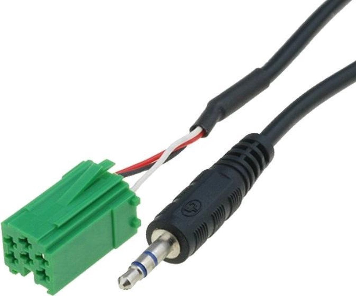Mini-ISO 6pin naar aux verloopkabel