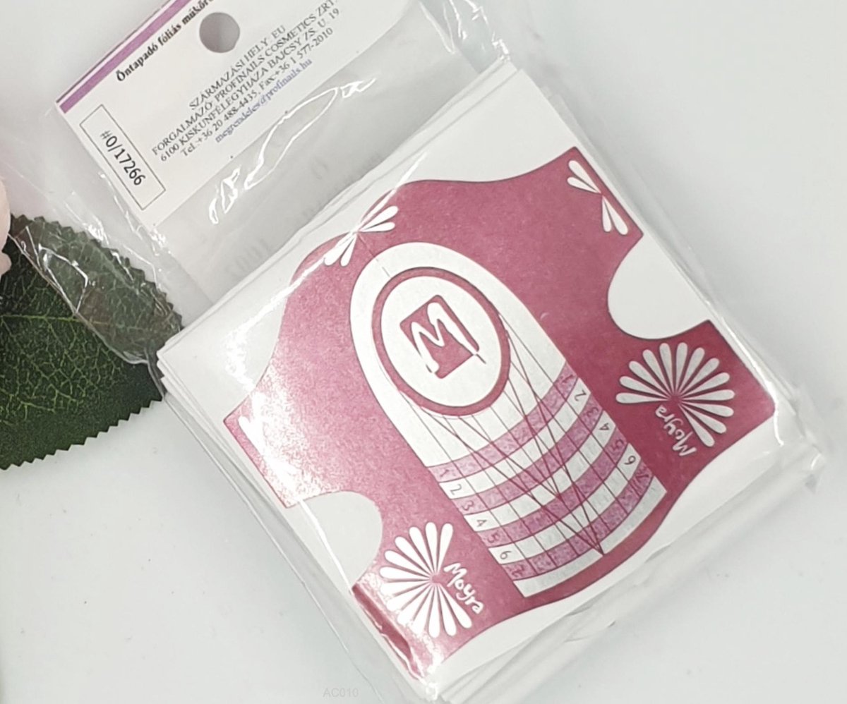 Moyra - nagel sjabloon  - rood - 50st/per zak