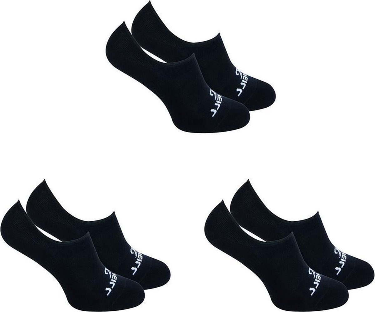 6-Pack O'Neill Invisible Zomer Sneaker Sokken Unisex 710003 Zwart - Maat 43-46