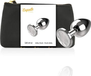 Coquette Anal Plug Metal White Size S 2.7x 8cm 