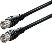 Transmedia F-quick (m) - F-quick (m) coaxkabel / recht - zwart - 0