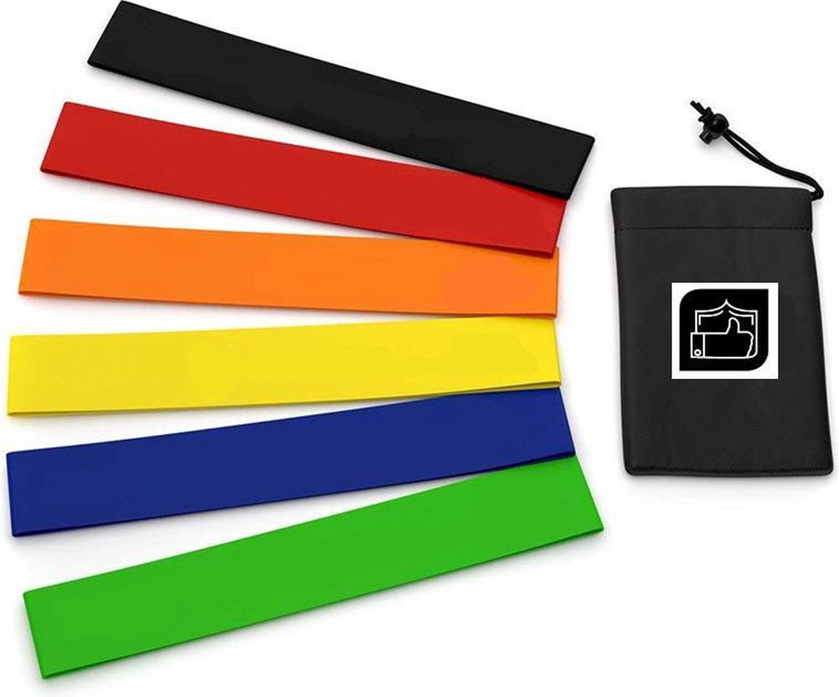 Booty Band | resistance band | Weerstandsband | 5-PACK | Inclusief draagtas