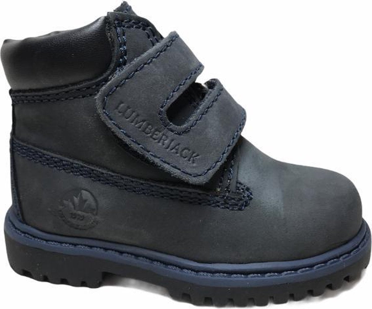 Lumberjack velcro timber bottine Little  navy zwart mt 20