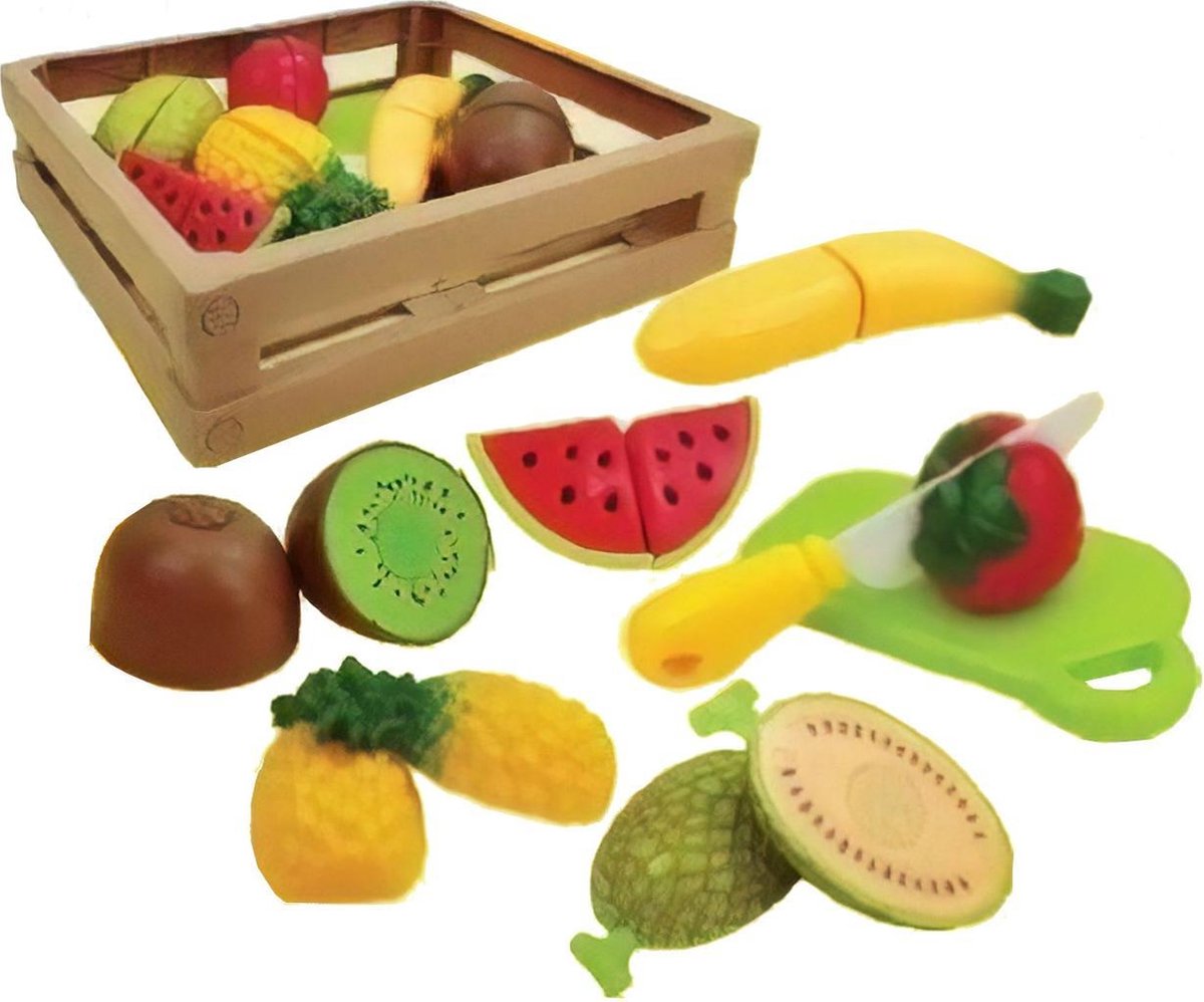 Gerardo's Toys Fruitmand Met Fruit 23 Cm 8-delig