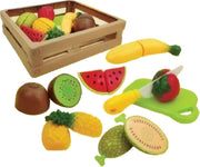 Gerardo's Toys Fruitmand Met Fruit 23 Cm 8-delig