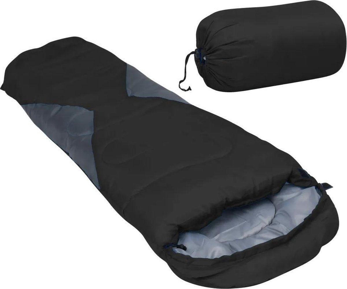 kinderslaapzak / zwart  - kamperen - camping - lichtgewicht - slaapzak - professioneel