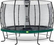 Trampoline EXIT Elegant - ø366cm met veiligheidsnet Economy - groen