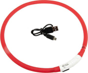 Visio light led halsband rood 70 cm Flamingo