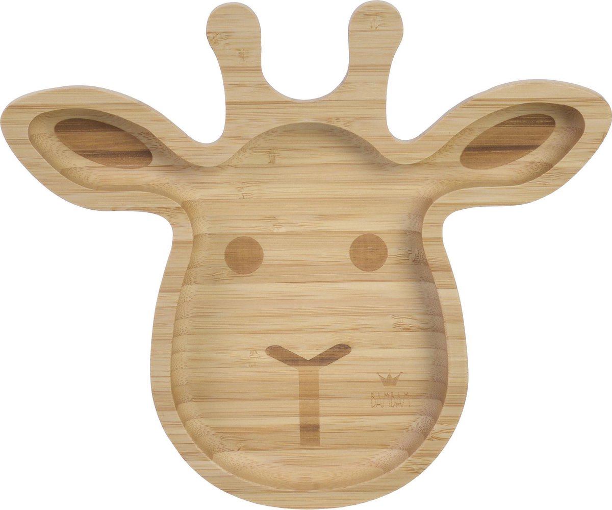 BamBam Giraffe Plate - bamboe