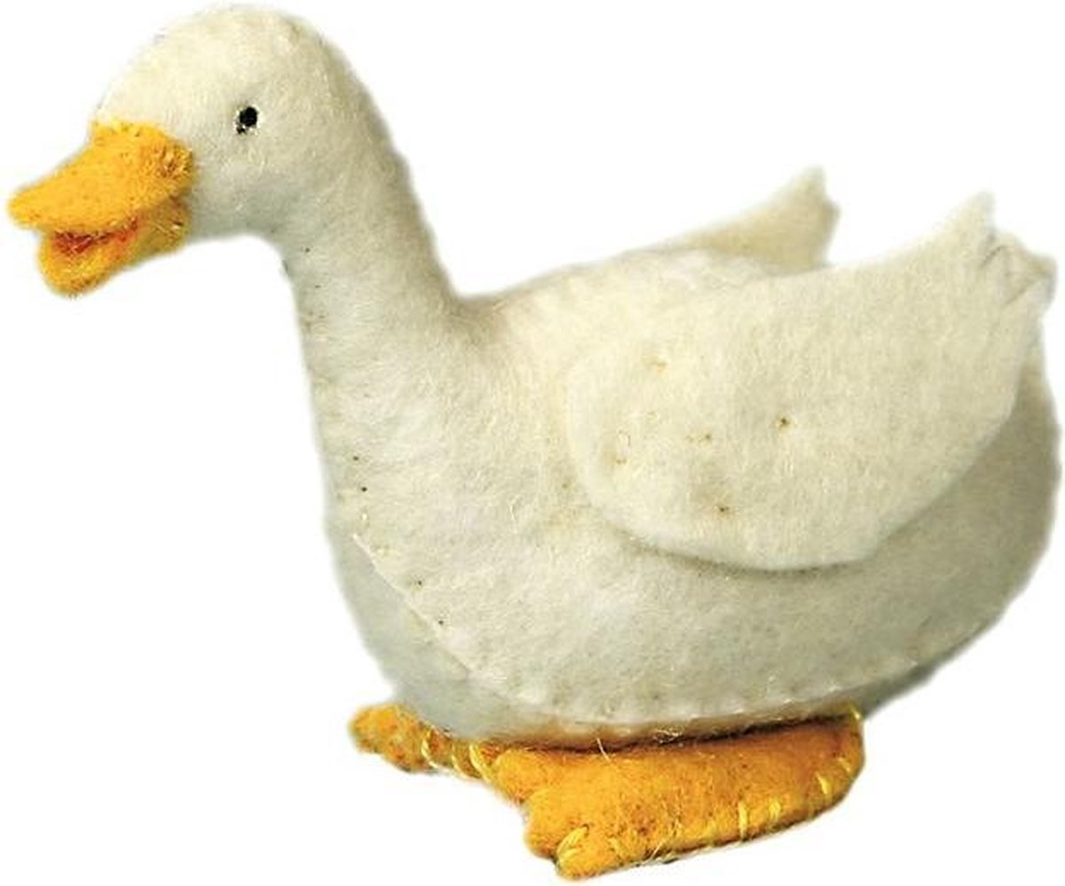 Glückskäfer Viltdier Eend 7 Cm Wit