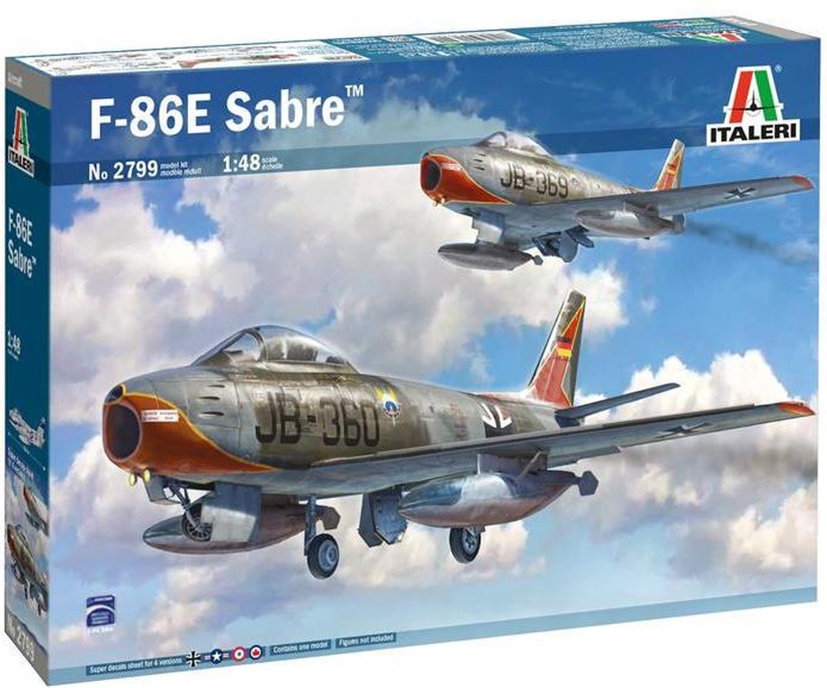 Italeri - F-86e Sabre 1:48 (2/20) * - ITA2799S - modelbouwsets