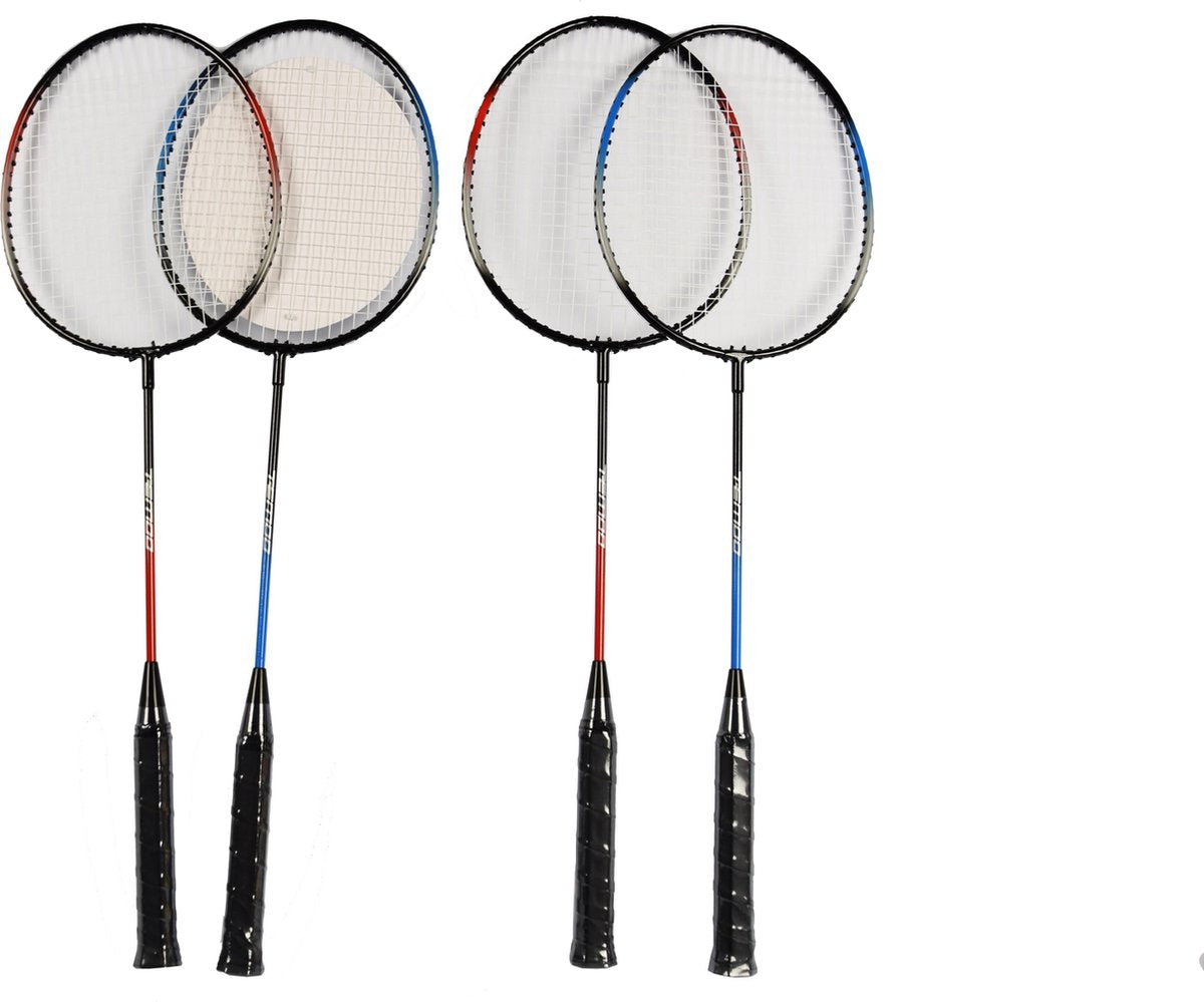 badminton set Inclusief shuttles met net 4 spelers