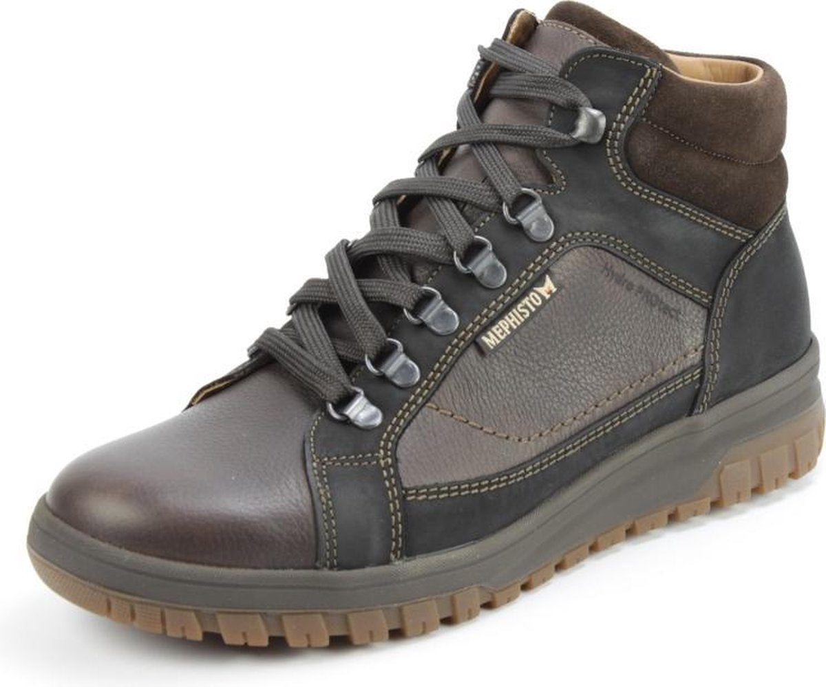 Heren Enkelboot Mephisto Pitt Nevada Dark Brown Donkerbruin - Maat 10½