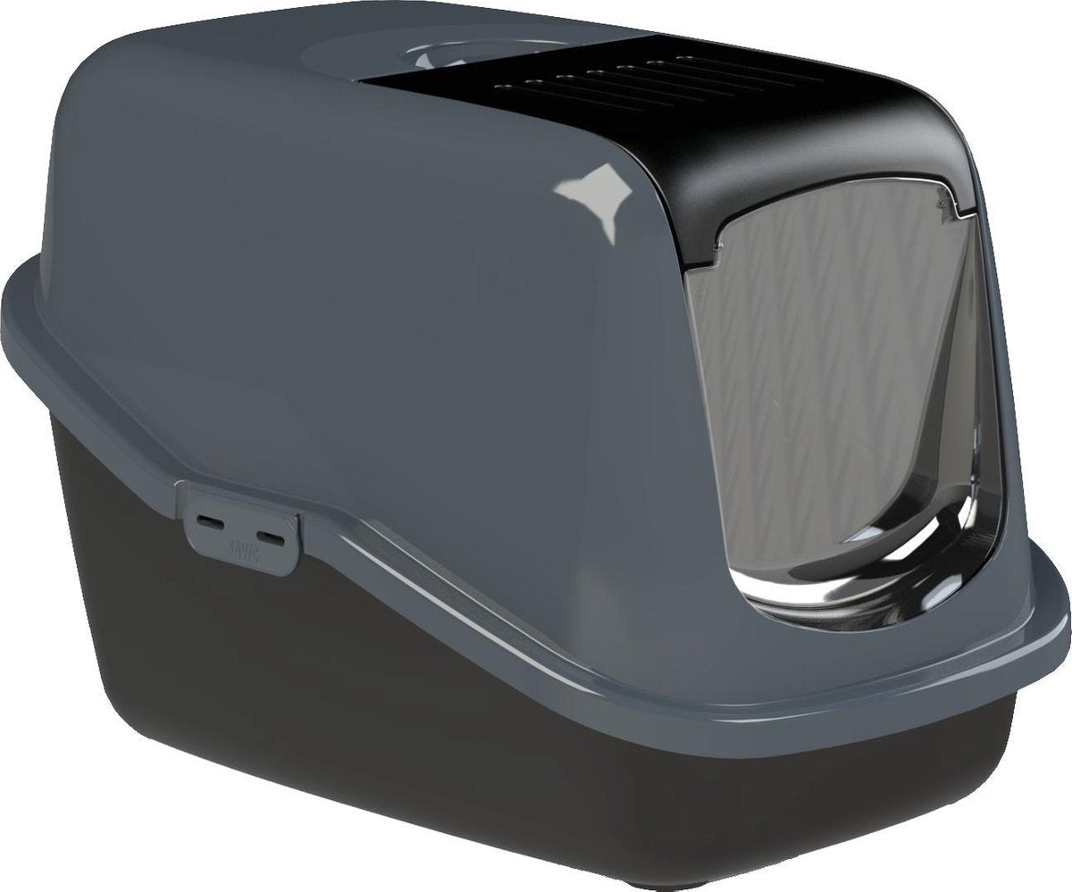 PeeWee EcoHus Kattenbak - Antraciet - 56 x 39 x 38 cm