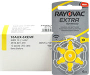 POWERDEAL 180 X Rayovac Extra Advanced hoortoestelbatterijen 10 (geel)