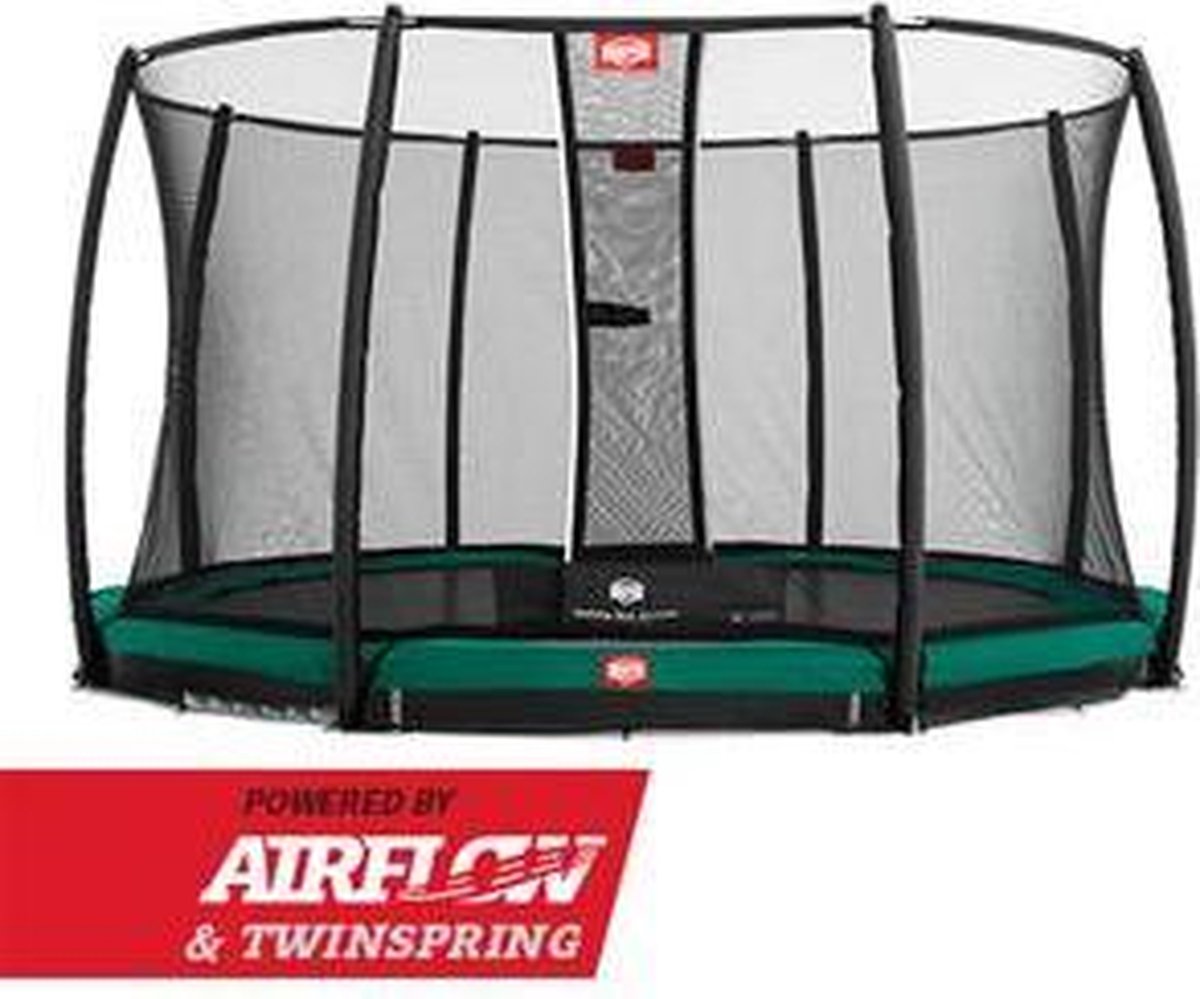 Trampoline BERG InGround Champion Green 270 + Safety Net Deluxe