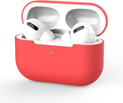 Apple AirPods Pro Hoesje in het Rood - Onepiece - Siliconen - Case - Cover - Soft case