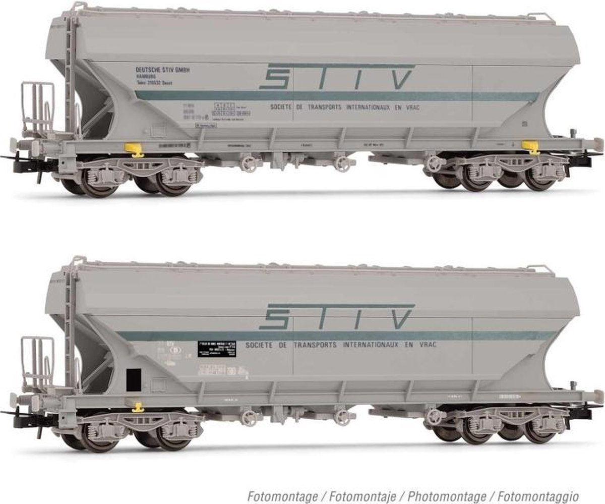 Rivarossi - Db/sncb 2-p 4-axle Fl-sided Hopper Wagon ���stiv��� Iv (9/20) * - RIV-HR6472 - modelbouwsets