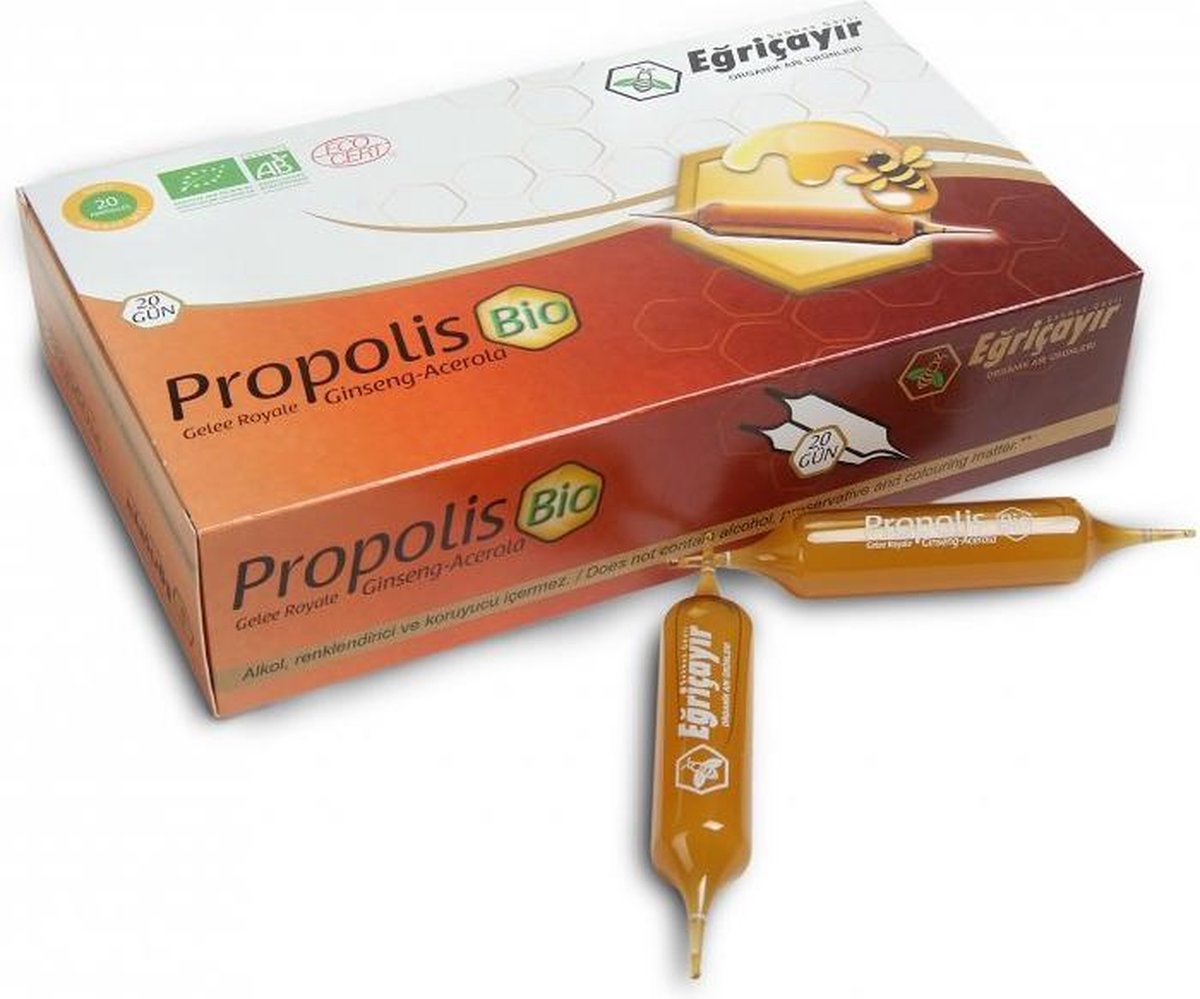 Eğriçayır Propolis Royal Jelly & Ginseng 20 Ampullen
