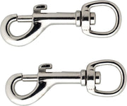 10x stuks musketonhaak / musketonhaken vernikkeld 5 x 1 cm - hondenlijn haak / dierenriem haak - musketon / musketons