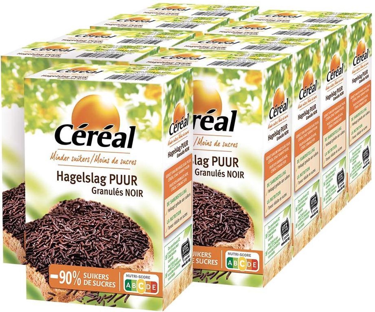 9x Cereal Hagelslag Puur 200 gr