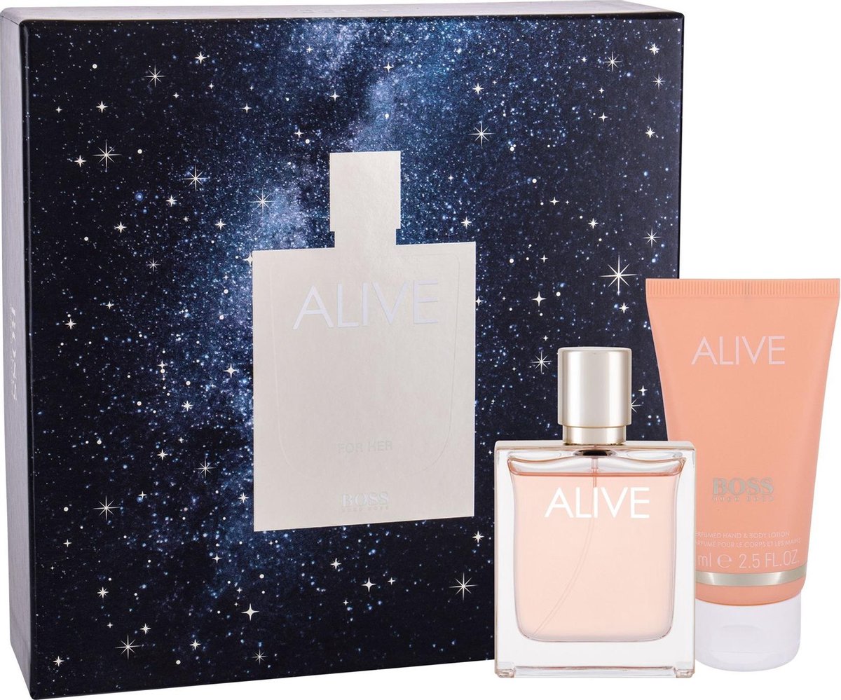 Hugo Boss Alive geschenkset - 50ml eau de parfum + 75ml bodylotion