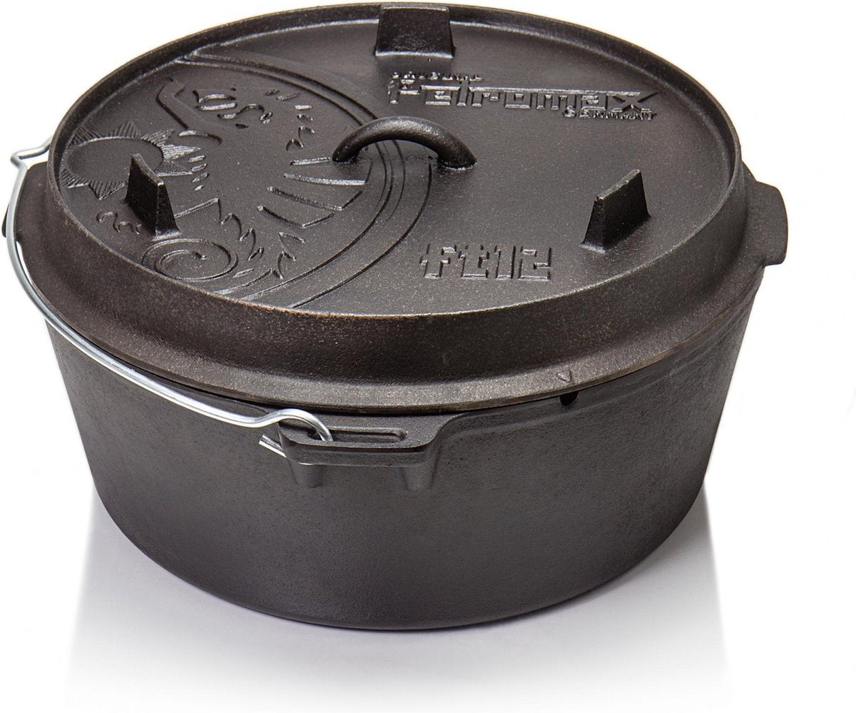 Petromax gietijzeren vuurpot Dutch oven zonder poten FT12 zwart