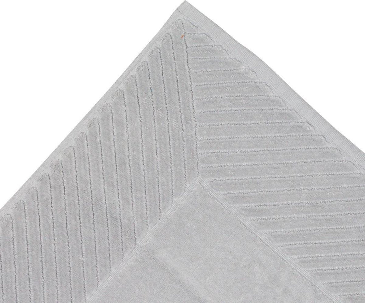 Unico Badmatten UltraDeLuxe 60x95cm 5 stuks-Zilvergrijs