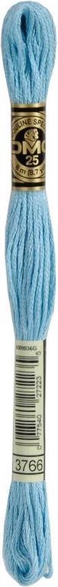 3 stuks DMC Borduurgaren-3766 Licht Blauw