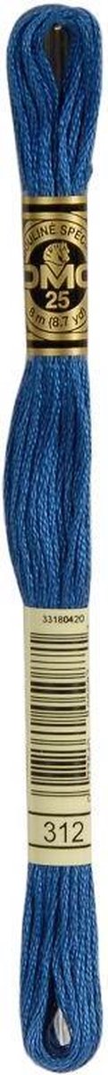 3 stuks DMC Borduurgaren-312 Blauw