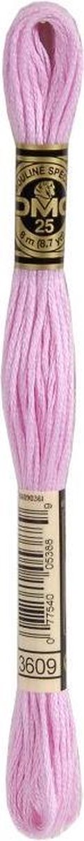 3 stuks DMC Borduurgaren-3609 Rose
